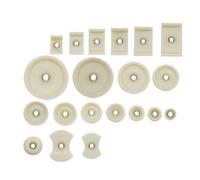 HAKIDZEL Machine à Capsuler Montres avec Moule Carré pour Réparation et Fermeture de Boîtier de Montre et Bol en Caoutchouc Beige, 20pcs