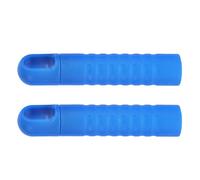 HAKIDZEL Manche de Balai Bleu en Plastique 2pcs Facile à Remplacer Trou Suspendu pour Tâches Ménagères Poignée Ergonomique Antidérapante Pratique