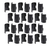 HAKIDZEL Manchons de Rayonnage Plastique 25 MM 60 Pièces Clips de Serrage pour Tubes Supports d'Étagère Métallique Usage Bricolage et Stockage
