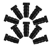 HAKIDZEL Manchons Universels pour Roulette de Meubles Lot de 20 Douilles Plastique Noires 14 MM Longueur Trou 8 MM Résistants la Rouille pour Mobilier de Salon et Bureau
