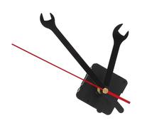 HAKIDZEL Mécanisme de Mouvement Horloge Quartz Silencieux Aiguilles en Plastique Noir, Installation Facile et Précision, Kit de Remplacement pour Horloge Murale Maison ou Bureau