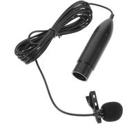 HAKIDZEL Microphone Cravate XLR à Trois Broches 48 V Cardioïde Portable en Métal Pince pour Diffusion en Direct et Discours Professionnels