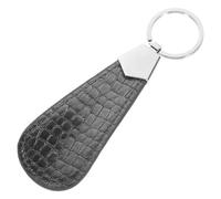 HAKIDZEL Mini Chausse-pied en Cuir Portable avec Porte-clés, Réduit la Flexion et Facilite L'enfilage des Chaussures pour Voyage et Bureau