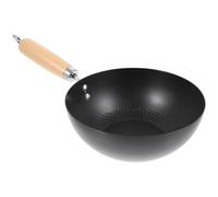 HAKIDZEL Mini Wok en Fonte Forgée Noire Surface Lisse Antiadhésive, Poêle Japonaise Simple et Élégante pour Cuisiner en Restaurant Occidental ou Hôtel
