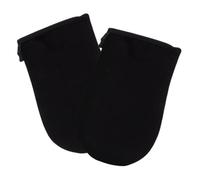 HAKIDZEL Moufles D'application Autobronzant Noir en Peluche Imperméable Absorption Optimale et Prévention des Irritations, Design Élégant, pour Appliquer Lotion Bronzante