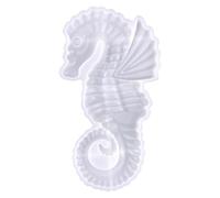 HAKIDZEL Moule en Silicone Hippocampe Blanc pour Décoration Murale DIY | Flexible, Facile à Démouler Nettoyer, pour Loisirs Créatifs et Création de Porte-nom