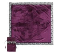 HAKIDZEL Nappe à Cartes de Tarot en Velours Pourpre Résistante et Solide avec Paquet pour Cartes, pour Tarologues et Passionnés de Divination Ésotérique