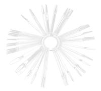 HAKIDZEL Nuancier Ongulaire Transparent 100 Bâtonnets de Présentation pour Ongles, Capsules Fines pour Pratique du Nail Art et Présentation Vernis, Accessoires Indispensables pour Salon