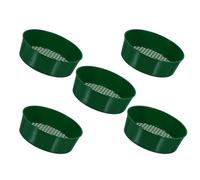 HAKIDZEL Outil de Compostage Plastique 5pcs Tamis de Jardinage Vert Facile à Ranger pour Tamiser Sable et Pierre en Plantation de Jardin Plusieurs Styles