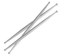 HAKIDZEL Outils de Sculpture sur Argile Ensemble de 3 en Acier Inoxydable Poignée Ergonomique et Boules de Précision pour Modelage Artisanal et Poterie