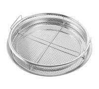 HAKIDZEL Panier de Barbecue en Acier Inoxydable Argenté Résistant Haute Température Matériau Antiadhésif pour Cuisson Extérieure et Friture Facile