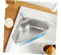 HAKIDZEL Panier Égouttoir Évier Triangle Rangement Angle Léger et Portable pour Cuisine Support Drainage et Stockage Déchets Facile à Installer et Enlever Accessoire Pratique pour Évier