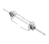HAKIDZEL Panier Rôtissoire en Acier Inoxydable Argenté avec Support Stable et Design Trois Axes pour Brochettes de Viande et Légumes, Cuisine Maison et Restaurant