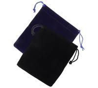 HAKIDZEL Paquet à Cordon Noir pour Cube Puzzle Lot de 2 en Tissu Non Tissé Résistants à l'usure, pour Rangement Polyvalent et Transport Facile