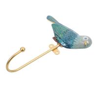 HAKIDZEL Patère Murale Décorative en Métal Émaillé Vert Forme Oiseau, Crochet Mural pour Manteaux, Paquet à Main et Chapeaux, Crochets Muraux Décoratifs Vintage pour Entrée et Chambre, Lot