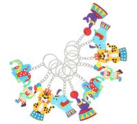 HAKIDZEL Pendentifs Porte-clés Carnaval en Pvc Résistants la Casse la Déformation, Lot de 10 Pièces pour Décoration de Paquet Pendant les Fêtes