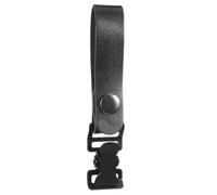 HAKIDZEL Pince Anti-perte pour Moufles de Pompier, Cuir et Plastique Noir | Fixation D’outil, Format Compact Ergonomique, Maintien Fiable des Mitaines, Accessoire Discret pour Ceinture