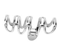 HAKIDZEL Pince Griffe Métallique Blanche Taille Jumbo pour Cheveux Épais Adaptée aux Boucles Accessoires Coiffure Femmes et Adolescents Usage Quotidien