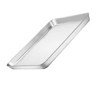 HAKIDZEL Plaque de Cuisson Acier Inoxydable Rectangulaire Plaque Pâtisserie Multifonction pour Pains Gâteaux Pizzas et Rôtis Facile à Nettoyer Usage Quotidien et Professionnel