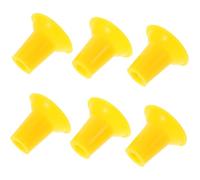 HAKIDZEL Plaques D'aspiration Application Polyvalente en Plastique Jaune Lot de 6 et Utilisation Facile pour Outil de Rodage Professionnel des Soupapes en Réparation Automobile