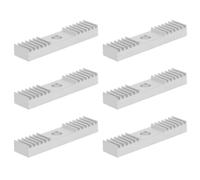 HAKIDZEL Plaques Dentées Collier de Serrage en Aluminium Lot de 6 Accessoires Compatibles pour Fixation et Blocage de Courroie pour Courroie de Distribution pour Imprimante 3d Usage