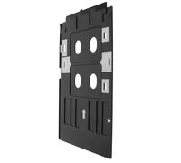 HAKIDZEL Plateau Double Fente pour Imprimante de Cartes D'identité, PVC | Noir, Structure Stable et Résistante à L'usure, Installation Facile, pour Bureau et Comptoir, Cartes Ic et Id