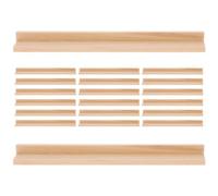 HAKIDZEL Plateaux de Dominos en Bois Beige Support Multifonctionnel et Minimaliste 20pcs pour Jeux de Société la Maison L'école