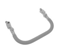 HAKIDZEL Poignée D'extension pour Poussette en Cuir Pu et Fer, Barre de Protection Résistante à L'usure, Installation Facile pour Balades en Extérieur Sécurisées