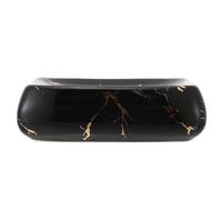 HAKIDZEL Porte-savonnette Élégant en Céramique Simple et Moderne Noir Plateau à Savonnette Délicat 1 PC Support de Toilette pour Salle de Bain à Usage Domestique ou Hôtelier