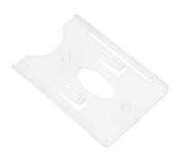 HAKIDZEL Porte Vignette Controle Technique à Ventouse en Plastique Blanc, Support pour Carte de Stationnement et Cartes Professionnelles, Installation Simple pour Véhicule en Conduite