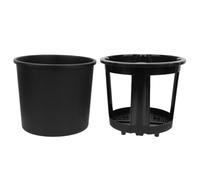 HAKIDZEL Pot de Pépinière pour Pommes de Terre en Plastique Noir, Respirant et Réutilisable, Jardinière Solide pour Plantation à Domicile