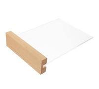 HAKIDZEL Présentoir à Menus Surface Lisse en Acrylique avec Base en Bois et Facile à Utiliser, Support de Panneau pour Magasins et Publicité