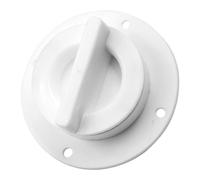 HAKIDZEL Raccord de Dalage de Bateau en Plastique Blanc pour Coque, Valve D'évacuation Fiable Faible Entretien, pour Drainage Latéral et Fond de Coque