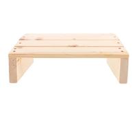 HAKIDZEL Repose-Pieds Bureau en Bois Naturel Beige, Support de Jambe Incliné Ergonomique pour Soulagement Douleur et Amélioration Santé à Domicile