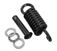 HAKIDZEL Ressort de Chaise Hamac en Acier Ressort Robuste Noir Crochet Solide pour Chaise Suspendue Extérieure, Matériel Suspendre Facile à Remplacer, 1 Set