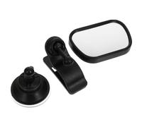 HAKIDZEL Rétroviseur D'observation pour Garçon et Filles Voiture Noir en Verre et Plastique Installation Stable pour Surveiller Bébé sur Siège Arrière