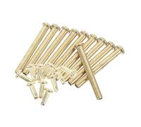 HAKIDZEL Rivets en Fer Doré pour Éventails Pliants, 10 Sets Pratiques et Portables, Accessoires pour Réparation et Bricolage de Ventilateurs à Main