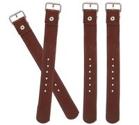 HAKIDZEL Robustes et Pratiques en Cuir Marron de Sangles Réglables Lot de 2 Paires pour Fixation de Panier Lors de Balades en Plein Air pour Panier de Vélo Garçon et Filles