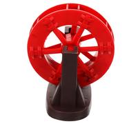 HAKIDZEL Roue à Eau Décorative pour Aquarium et Bassin Accessoire Plastique pour Fontaine DIY Décoration Miniature pour Jardin Intérieur et Extérieur de Cascade Compact Rouge