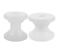 HAKIDZEL Roues de Remplacement pour Rouleaux D'ancre Blancs en Nylon, Compatibles Chaîne D'ancre et Système de Bateau, Pack de 2 Pièces pour Équipements Marins et Yachts