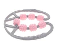 HAKIDZEL Rouleau de Massage Corporel à 7 Roues en Abs, Outil Portatif pour Massage des Jambes Taille, Masseur Musculaire Relaxant pour Circulation Sanguine, Fitness et Récupération