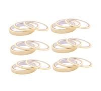 HAKIDZEL Ruban Adhésif de Marquage Beige pour Nail Art Professionnel, 18 Rouleaux de Différentes Largeurs 3/5/12 Mm, Pratique pour Séparation et Réparation des Ongles