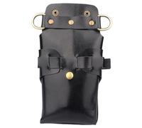 HAKIDZEL Sac Ceinture pour Coiffeur de Vachette Rangement pour Ciseaux et Outils de Coiffure Capacité et Portable Adapté Aux Salons et Barbiers