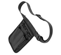 HAKIDZEL Sacoche Ceinture Noire en Tissu Oxford avec Compartiments Multiples Accès Rapide, Facile à Nettoyer, pour Hôpitaux et Maisons de Retraite