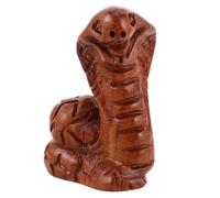 HAKIDZEL Sculpture Serpent Miniature en Bois Sculpté à Main pour Décoration | Décor Rustique , Pièce à Tenir en Main, Détails Fins, Symbole de Sagesse et Fortune