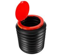 HAKIDZEL Seau Pliable Conteneur Portable Souple avec Couvercle et Poignée de 4l en Plastique pour Camping, Pêche et Pique- en Extérieur