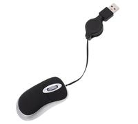HAKIDZEL Souris Photoélectrique USB 1000 Dpi Mini Télescopique pour Bureau | Plastique Noir, 3 Touches et Molette à Trois Voies, Usage Maison ou Portable