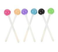 HAKIDZEL Stylos à Encre Gel de Sucette Recharge Encre Liquide Noire 0,5 Mm Lot de 6 Design Créatif et Mignon Facile à Transporter et Ranger Plusieurs styles pour Bureau et Plusieurs styles