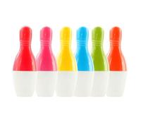 HAKIDZEL Stylos multifonctions amusants 20pcs Stylo Multifonction Forme de de Bowling Plastique Rétractable pour Écrire ou Marquer Accessoire Étudiant Couleur Aléatoire