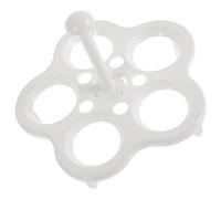 HAKIDZEL Support à Œufs Vapeur en Plastique Réutilisable 5 Grilles Résistant Haute Température pour Cuisson Facile 2 Pièces pour Cuiseur Œuf Coque